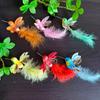 6pcs Garden Landscape Decor Simulation Birds Photography Props with Clip Artificial Birds Crafts Tree Ornaments Colorful