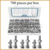 1PACK 304 Cross Round Head Bolt Nut Washer Combination Kit M2 M3 M4 M5 Screw Combination