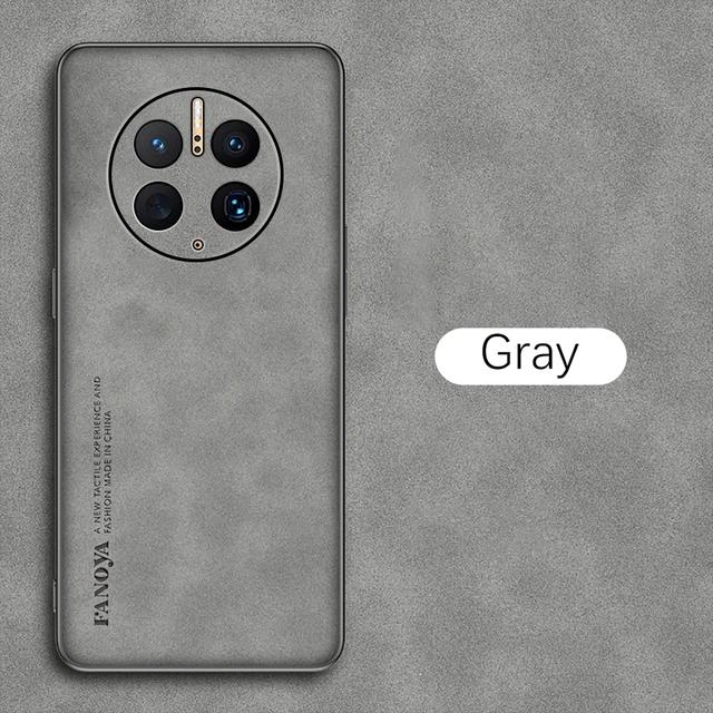 Für Huawei Mate 50 Pro Fall Schaffell Leder Weichen Rahmen Telefon Abdeckung für Huawei Mate 50 40 30 20 10 9 Pro Matte Fällen