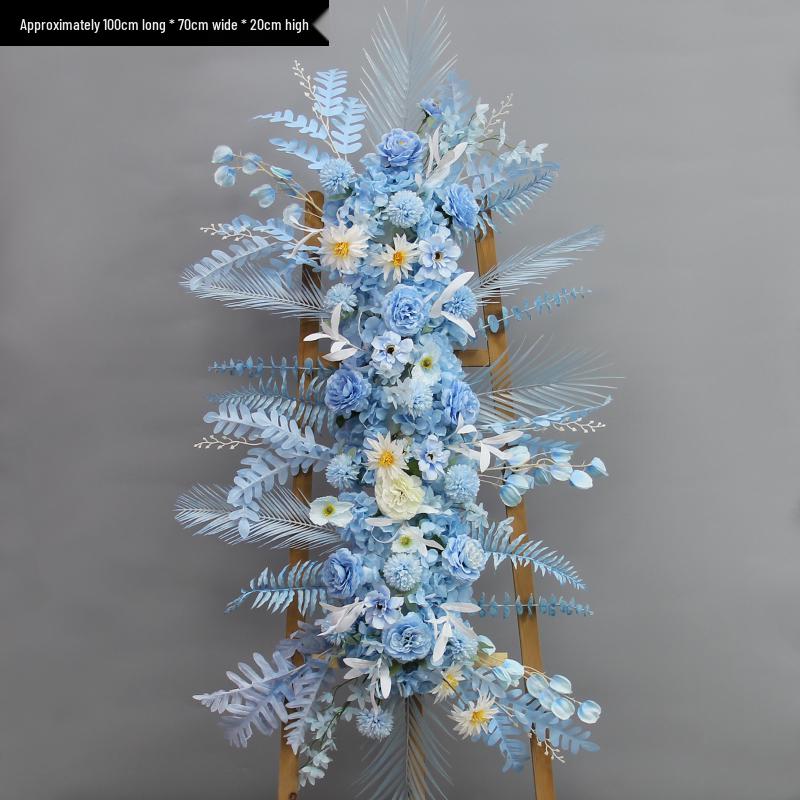 Blumen Kunstseide Blumenstreifen Set: Lange Hängegang-Anordnung & Hochzeitsaal-Dekor