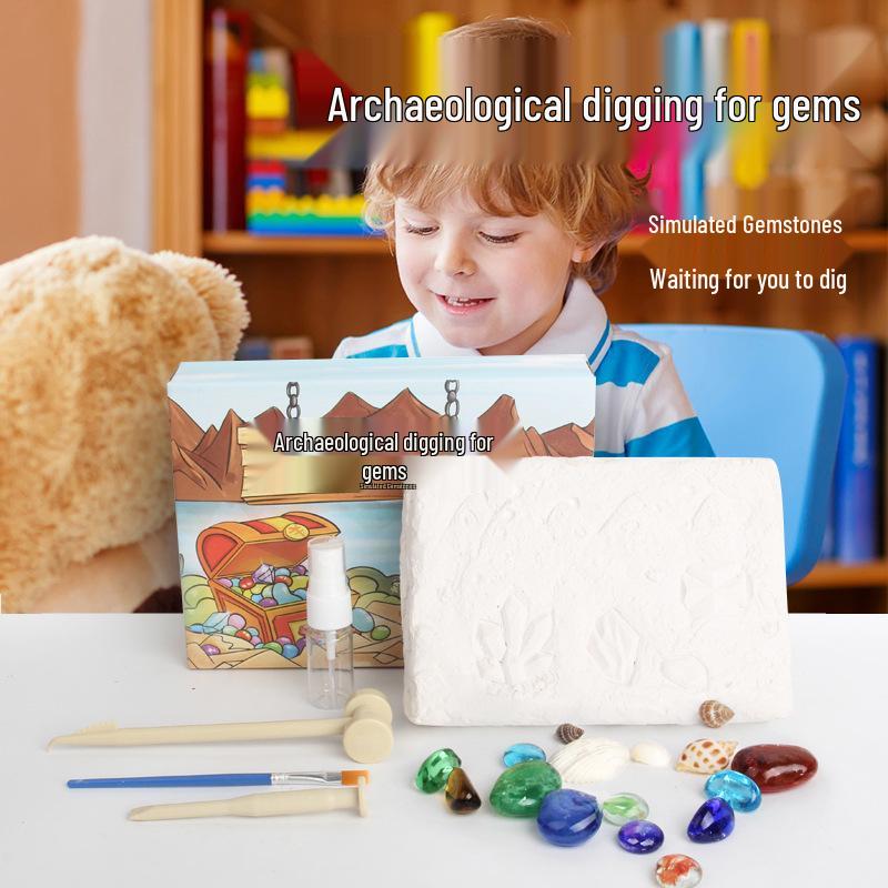 Rose Quartz Gem Excavation Kit: Children s Educational Toy & DIY Bracelet