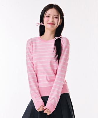 CHASECULT Women'S Round Striped Sweater-Darg5262B0P
