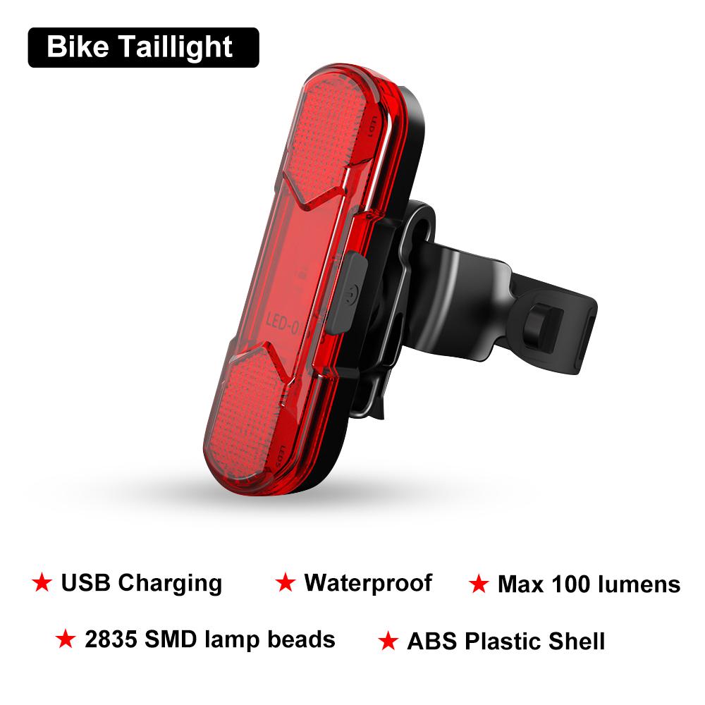 

Bike Lights Tail Lights Mountain Bike USB Rechargeable Night Riding Lights Road Bike Cycling Riding Gear Safe Riding Equipment