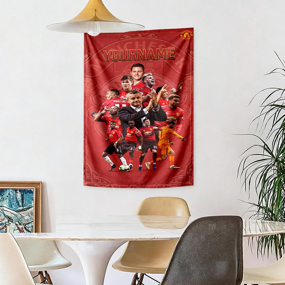 Manchester Custom Your Name Wall Decor Tapestry Art For Pet Memorial Birthdaywedding Party Backdrop Family Gift
