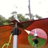 2pc Adjustable Aluminum Alloy Tent Pole Triple Section Outdoor Canopy Support Rod Silvery Canopy Pole Support Rod Telescopic