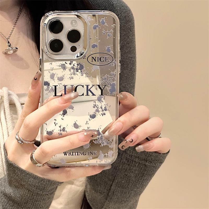 Zhitai Silicone Mirror Case for iPhone 15 Pro Max/14/13 Pro/12