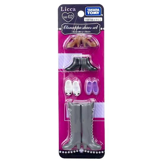 Takara Tomy Licca-chan LG-02 Mature Shoe Set Dress-up Pretend Play Toy Ages 3 and up