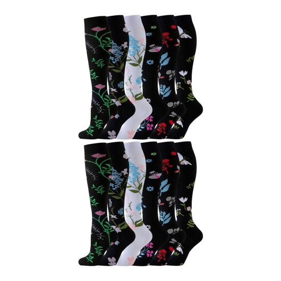 

Pairs Sport Socks Soft Breathable Socks Functional Non-Slip Compression Support Calf Stockings Exercise Yoga Daily