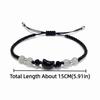 Cute Couple Bracelet Minimalist Design Cat Bracelet Fashion Rabbit Woven Bracelet  Couple Wear