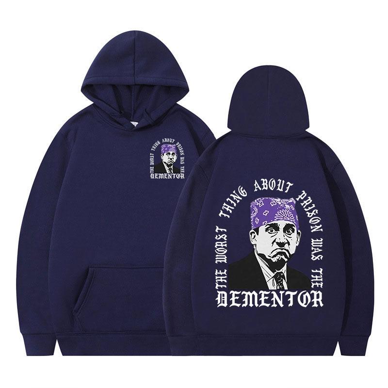 The Worst Thing About Prison Was The Dementor Graphic Hoodie Men Women Long Sleeve Pullover Hooded Sweatshirt Front & Back Print