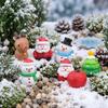 Cute Christmas Decorations Small Size Miniature Ornaments Mini Resin Figurines  Fairy Garden