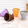 180Ml Folding Cup Food Grade Retractable Silicone Folding Cup Portable Portable Cup Outdoor Leisure Can Carry Coffee Cups