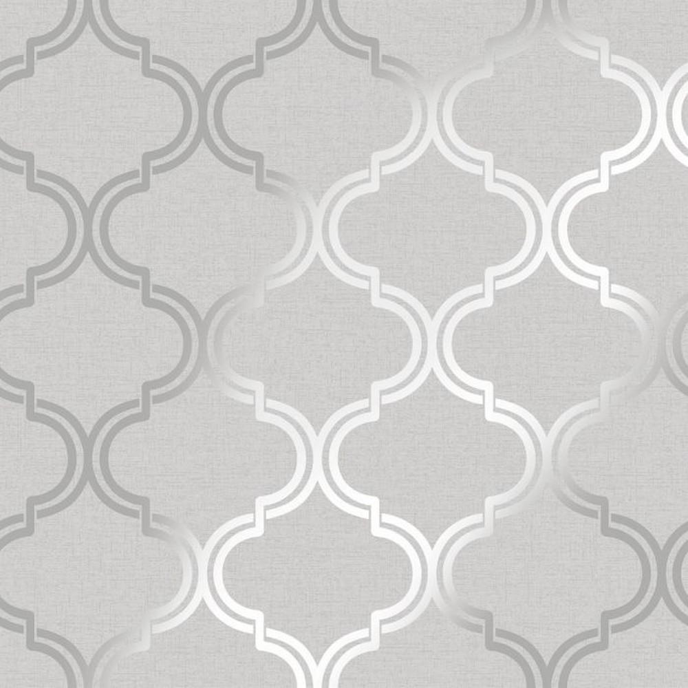 Holden Décor Glistening Geo Trellis Wallpaper