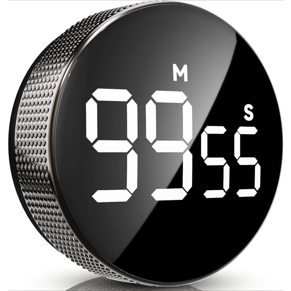 1 Piece Digital Timer Large LED Display Kitchen Reminder Visual Timer Magnetic Countdown Timer for Classroom Cooking Fitness3