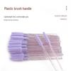 Silicone Eyelash and Eyebrow Brush Tool with Soft Bristles and Curler