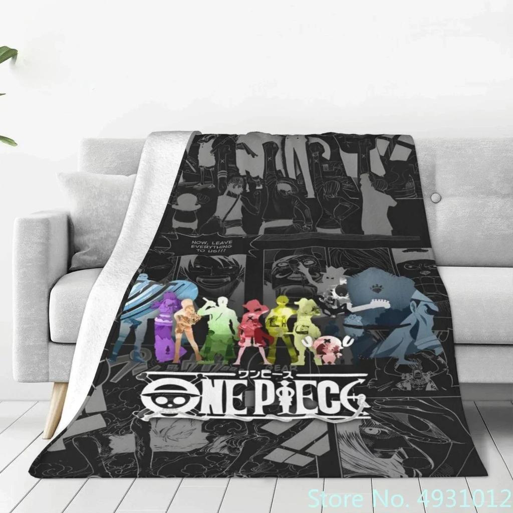 2026 Anime Japanese Luffy One Piece Blankets On Bed Sofa Air Condition Sleeping Cover Throw Flannel Bedsheet For Kids Gift