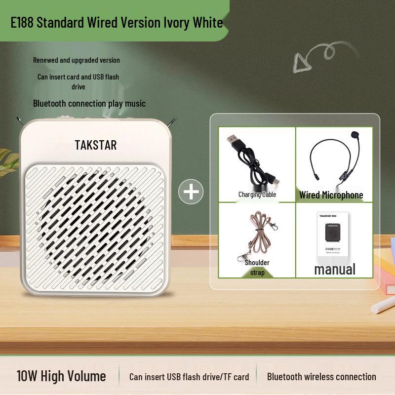 

Desheng E188 Wireless Bluetooth Mini Bee Classroom Amplifier with USB Microphone