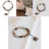 Elegant Handmade Ceramic Bead Bracelet New Chinese Style Unisex Couple Jewelry