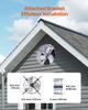15" Gable Mount Fan 1300 CFM Attic Exhaust Fan with Adjustable Thermostat