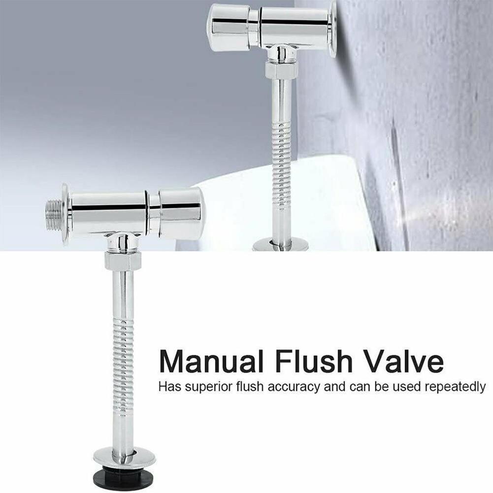 Alloy Flush Valve Flush Valve Silver With Accessories 5.9in