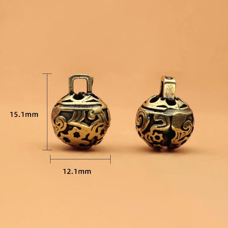 Durable Brass Retro Waist Accessories Small Bell Car Pendant For Gifts Jewelry Pendant Keychain Pendant Birthday Gift