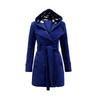 Elegante Cappotto da Donna Giacca Lunga Calda Capospalla Invernale con Design Parka con Cappuccio