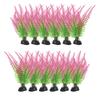 12 Pcs Plant Aquarium Landscaping Wear Resistant Freshwater Vivid Decor Decorative Faux Plants Plastic Desktop Fish Tank