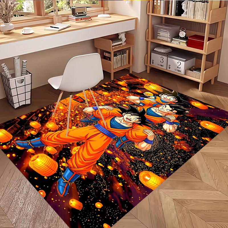 Kober s potiskem DRAGON BALL, Omyvatelný podlahový koberec, Do předsíně, Koleje, Prádelny, Kanceláře, Pracovny, Domácí dekorace, Dárek k narozeninám, Vánocům