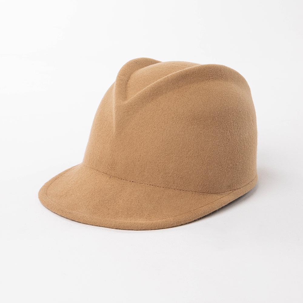 100% Wool Autumn Winter New Fashion Casual Equestrian Hats Ladies Outdoor Shopping Thermal Caps Unisex Women Party Fedora Hats