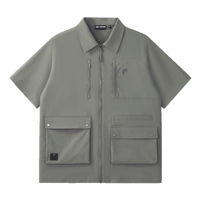 FILA FUSION Men s Woven Short Sleeve Casual Shirt M