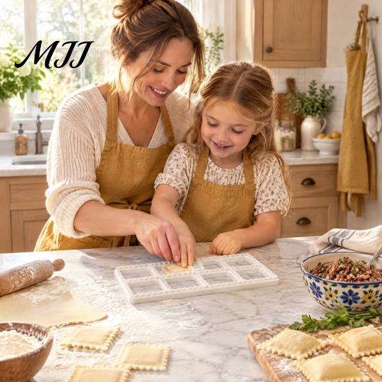 Easy Ravioli Mold 3Pcs/Set Dumpling Maker Press for Kitchen, Dough and Dishwasher Safe Kitchen Tool Mold, Food Grade Plastic Dumplings Handmade Family