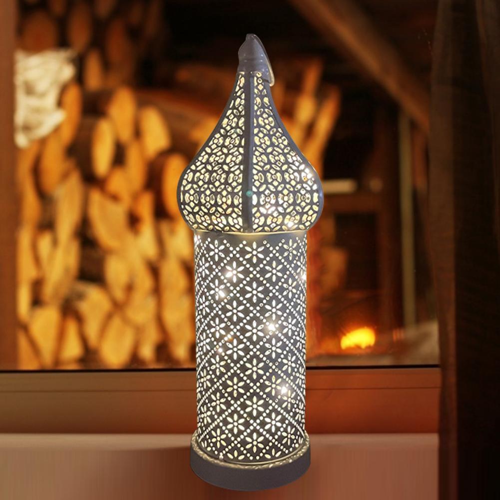 European Style Hollow Lantern Light  Battery Operated Outdoor Garden Yard Art Decorations Outdoor Lighting Fixture