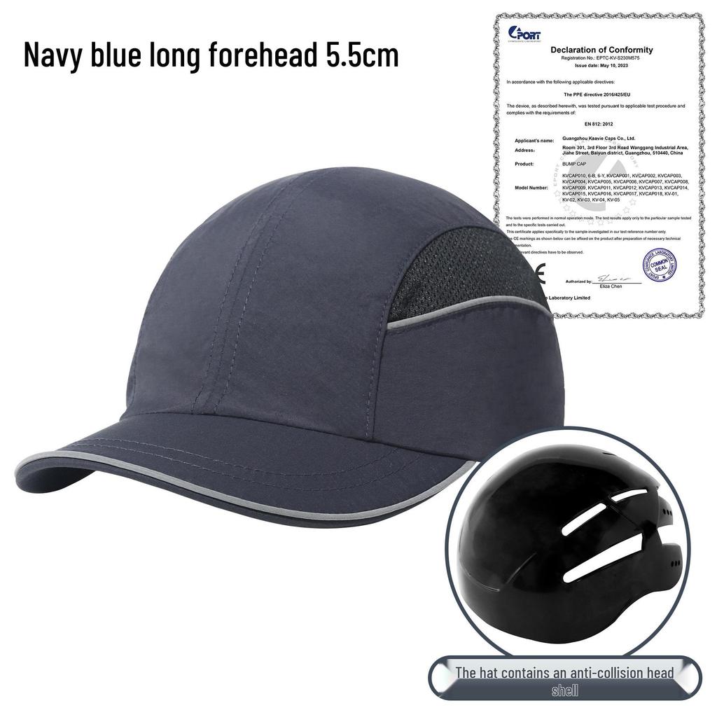 CE Certified Lightweight Anti-Collision Helmet: Summer Breathable Quick-Drying Labor Protection Cap