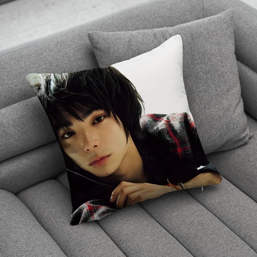 Actor NNijiro Murakami Pillow Case Soft Cushion Cases for Farmhouse Sofa Decor Home Decorations and Protector