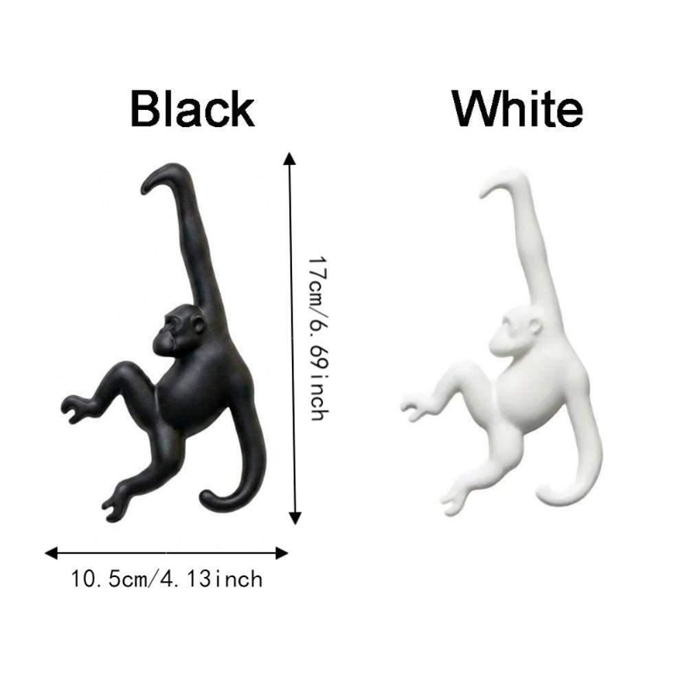 3D Printed Banana Hook Plastic Key Hanger Multi-functional Monkey Shaped Wall Hook Living Room