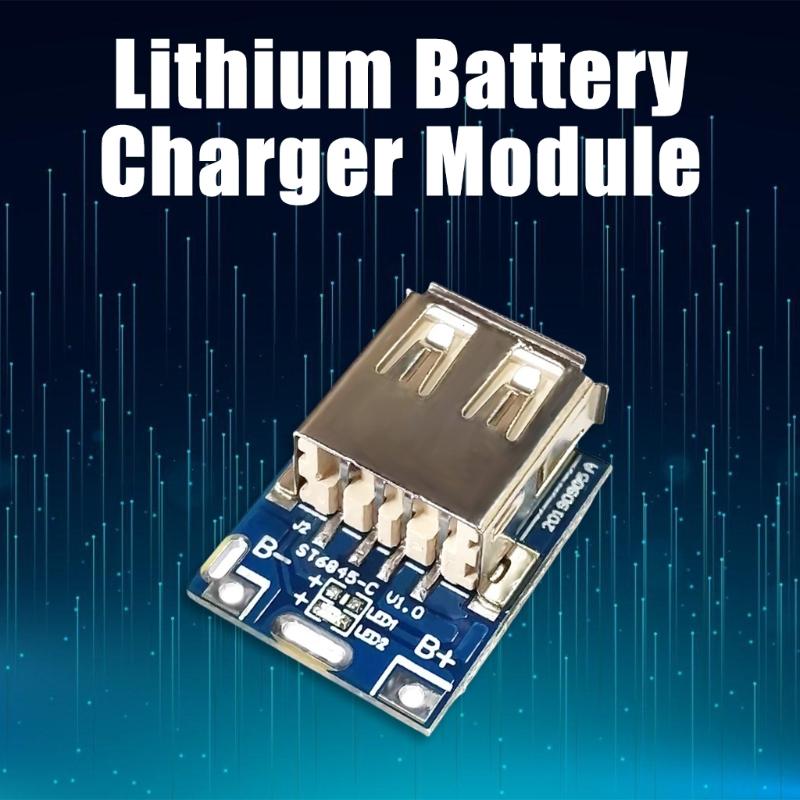 5Pieces 5VBoost Steps Up Power Supply Module Converters Module for Lithiums Battery Charging with USB Micros Port