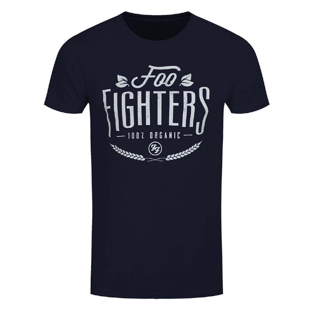 Foo Fighters TShirt 100 Organic Dave Grohl Rock Official New Navy