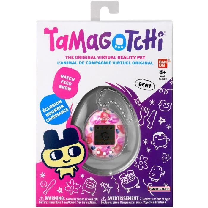 Tamagotchi - BANDAI - Tamagotchi original - Berry Delicious - animal électronique virtuel avec écran couleur, 3 boutons et jeux