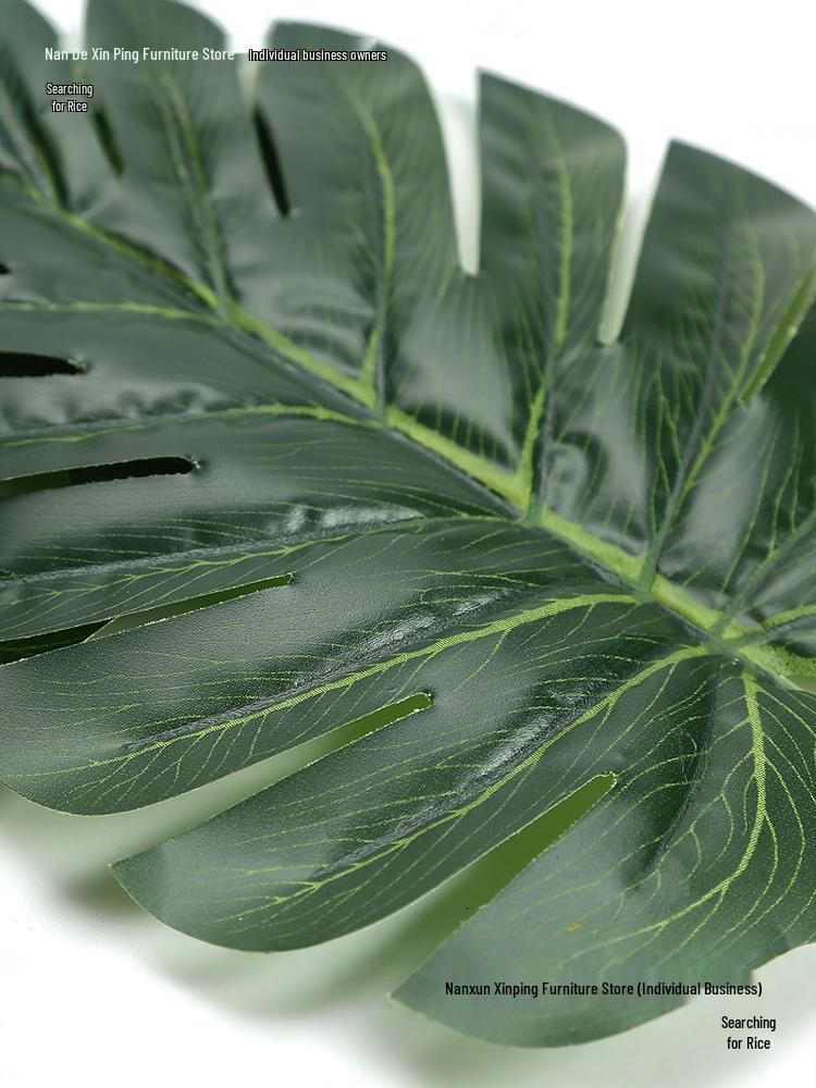 Artificial Turtle Leaf Wall Decor for Flower Arrangements and Photo Props