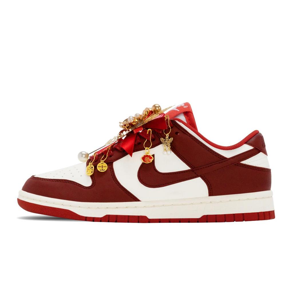 Nike Dunk Auspicious Dragon And Phoenix, Wedding Shoes, Box Abrasion Resistant Abrasion Resistant Low Top DD1873-602(TeamA-S-BOX)