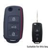 Silicone Car Key Case Cover For Volkswagen Vw Polo Golf Passat Tiguan Beetle Caddy T5 Up Eos Skoda Octavia Seat Leon Altea