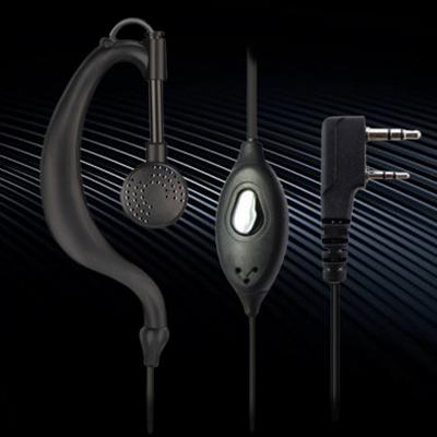 Radio Earpiece with Mic Clip Design High Sensitivity Good Sound Quality Over-the-ear Smooth Communication 50dB 2 Pin Walkie Talkie Headset for