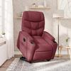 Recliner Chair with Lift Assist Electric Burgundy Fabric