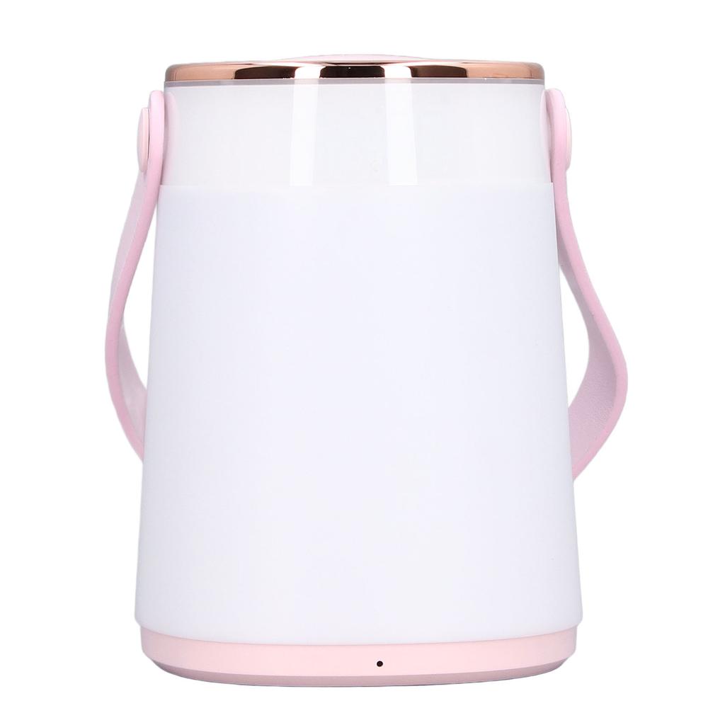 Nursery Night Light Stepless Dimming Temperature Clock Display USB Rechargeable Bedside Lamp