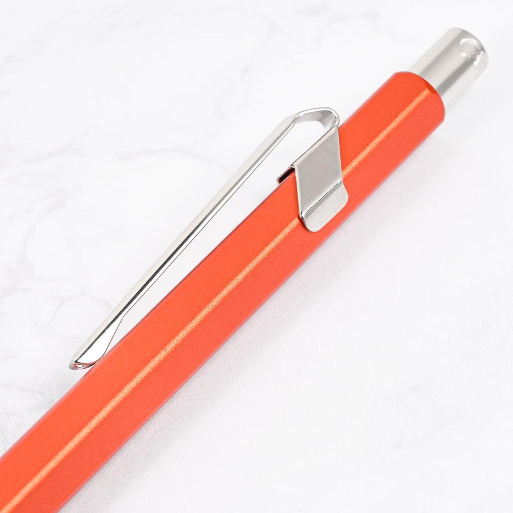 CARAN Mechanical Pencil 849 Colour Matte X Orange Metal Tin Imported D'ACHE MF0844-776 0.5mm (Genuine Product)