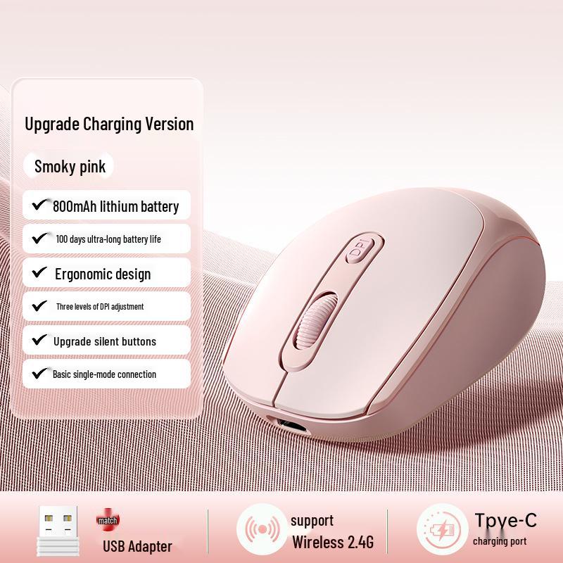 Bluetooth Wireless Dual-Mode Silent Mouse for Lenovo, Asus, HP, Dell Laptops