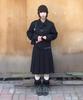 Lougeu Pendant Detail Pleated Skirt_Black