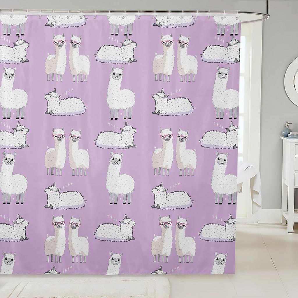 Boys Girls Japanese-Style Shower Curtain Red Cherry Bath Curtain Mount Fuji Bathroom Accessories Teens Bedroom Decor