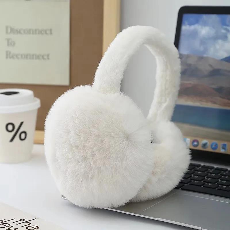 Милые плюшевые складные наушники-грелки Зимние теплые утолщенные ветрозащитные наушники для студентов