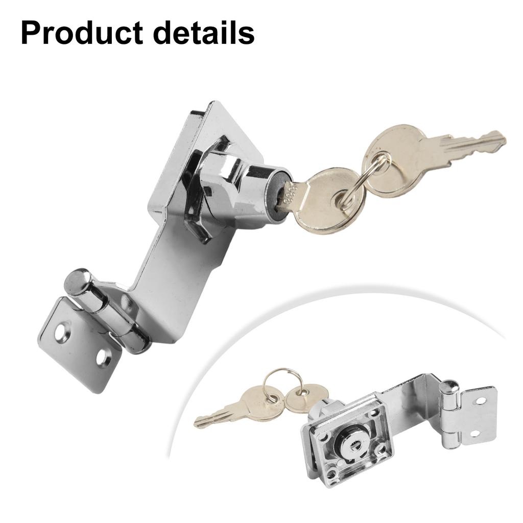 Compact Design Cabinet Lock Door Lock Metal Hasp Lock 2.5 Inches Cabin Door Lock Compact Design Furniture Lock